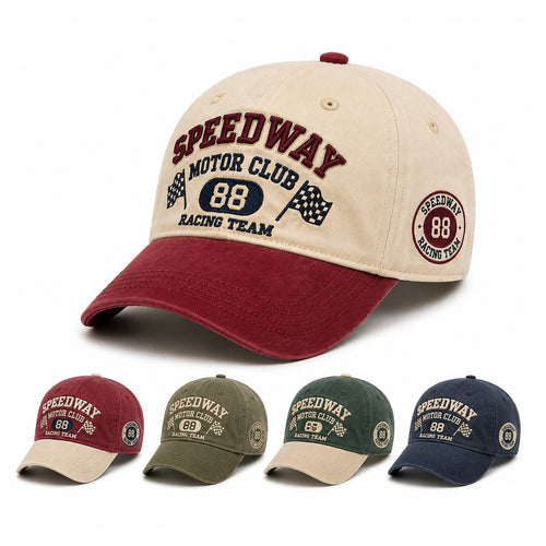 Women's sporty cap with racing motif Bowlift