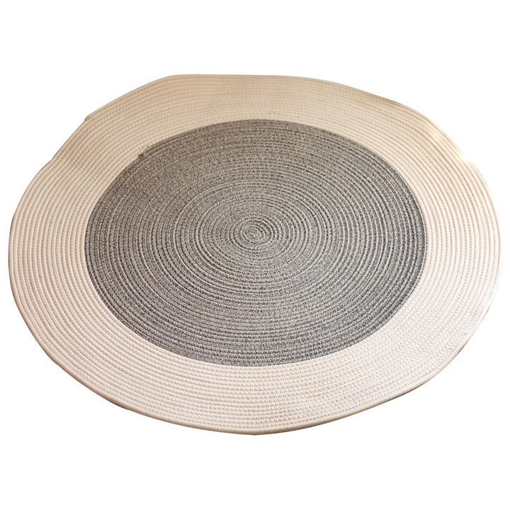 Round woven rug Bowlift
