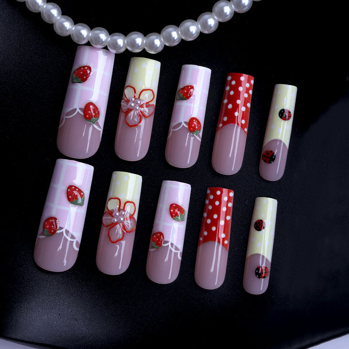 Artificial nails with creative fruit designs Bowlift