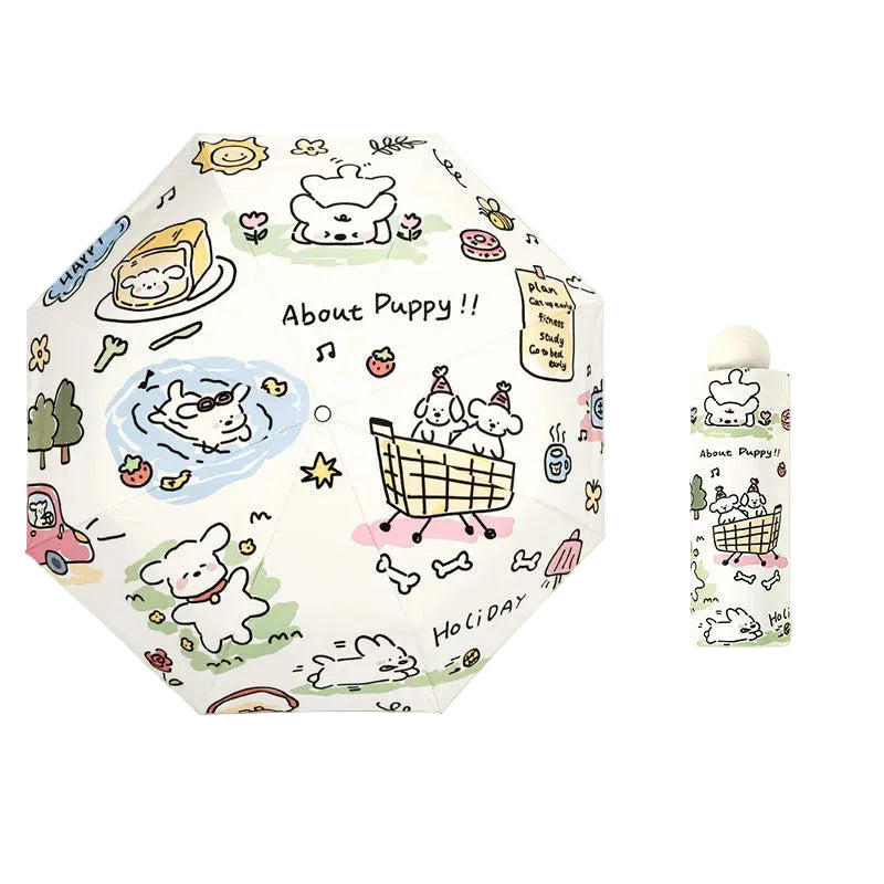 Women's Umbrella with cute Dogs Bowlift