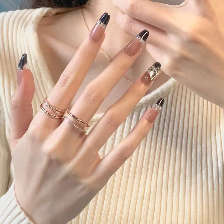 Glamorous Heart Nail Tips Bowlift