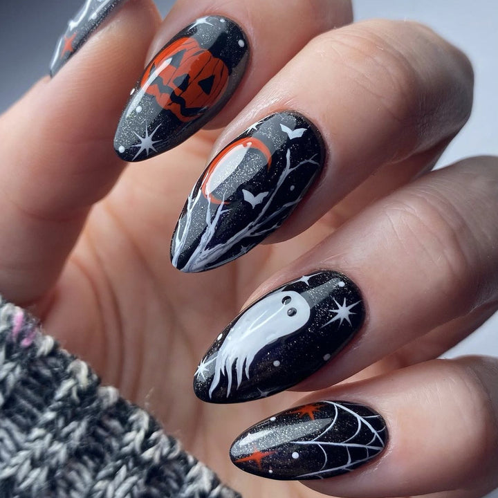 Halloween-Themed 3D Nail Art Bowlift