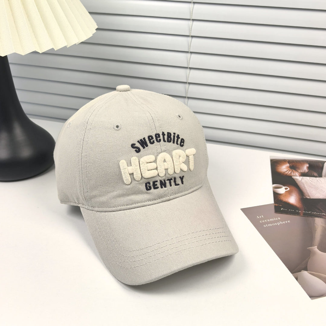Women's Playful Embroidered Message Cap Bowlift