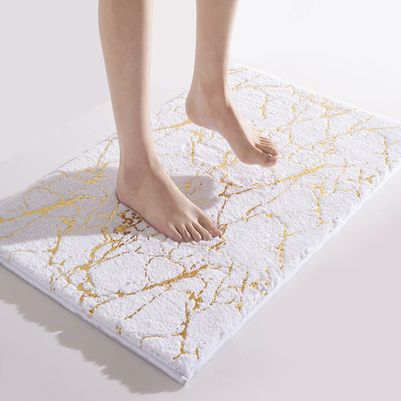Luxury Marble Pattern Bath Mat