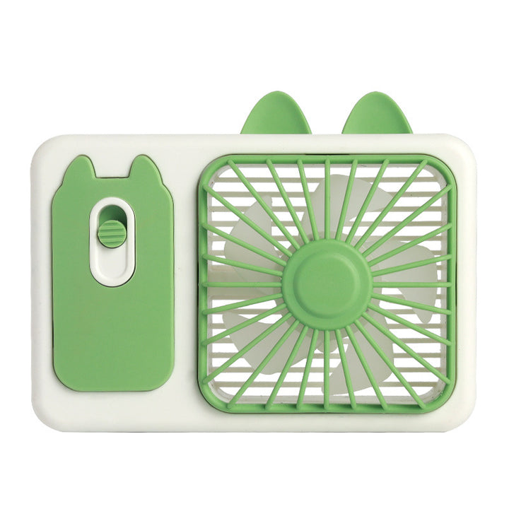 Women's Portable Hand Fan with Integrated Spray Function Bowlift