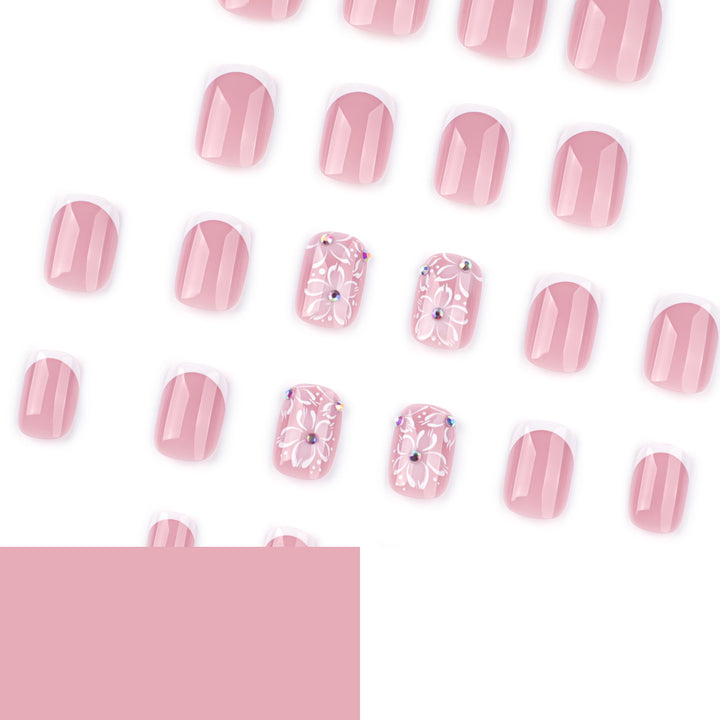 Artful Nail Art with Flower Design Bowlift