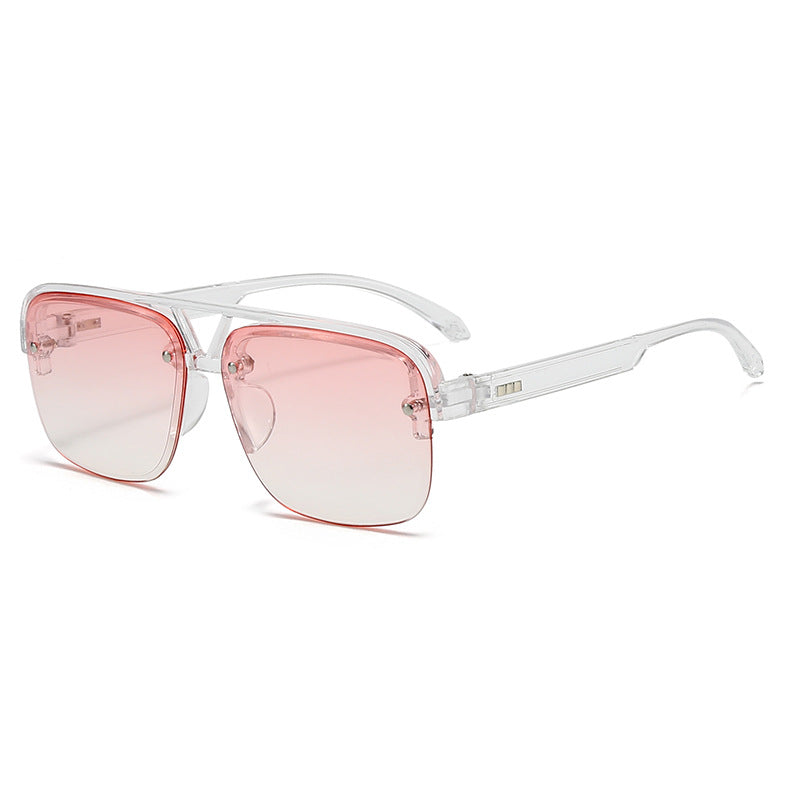 Women’s fashionable square sunglasses with transparent frame Bowlift