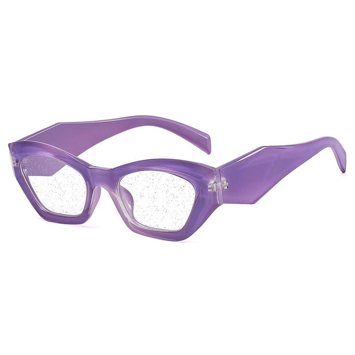 Women's geometric designer sunglasses with sparkling frame Bowlift