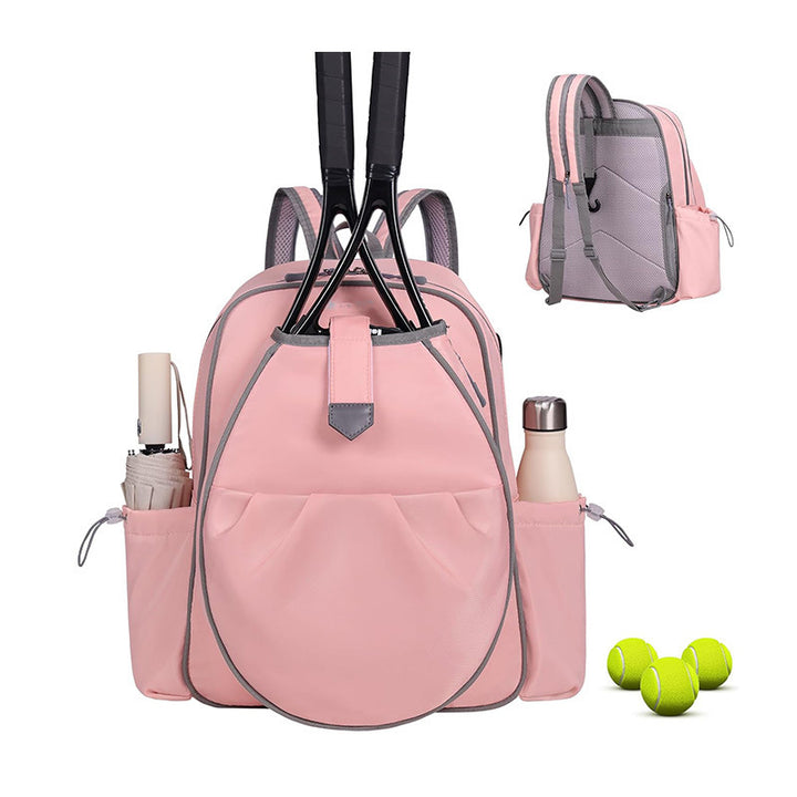Sporty tennis backpack with special racket and accessory compartments Bowlift