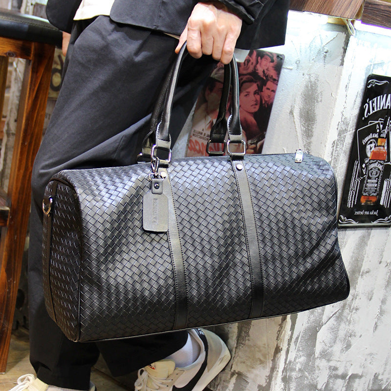 Stylish and Spacious Travel Bag in Elegant Woven Design Bowlift