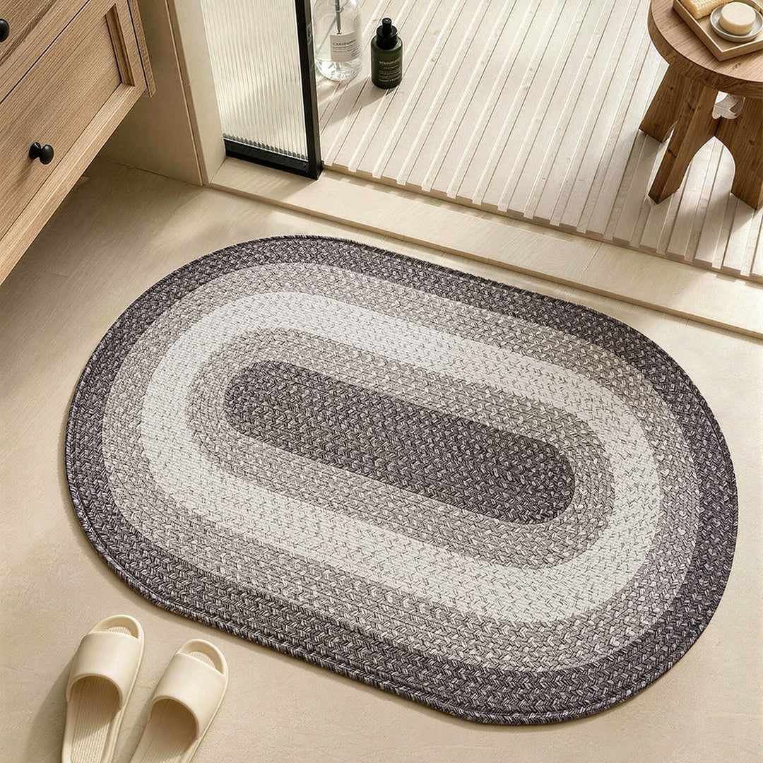 Natural Fiber Bath Rug Bowlift