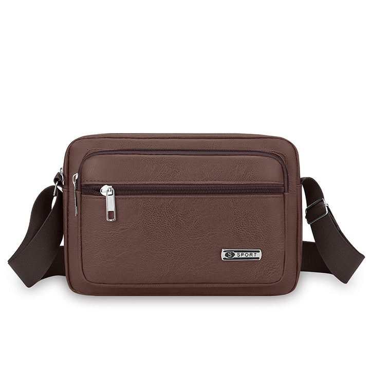 Premium Leather Messenger Bag Bowlift