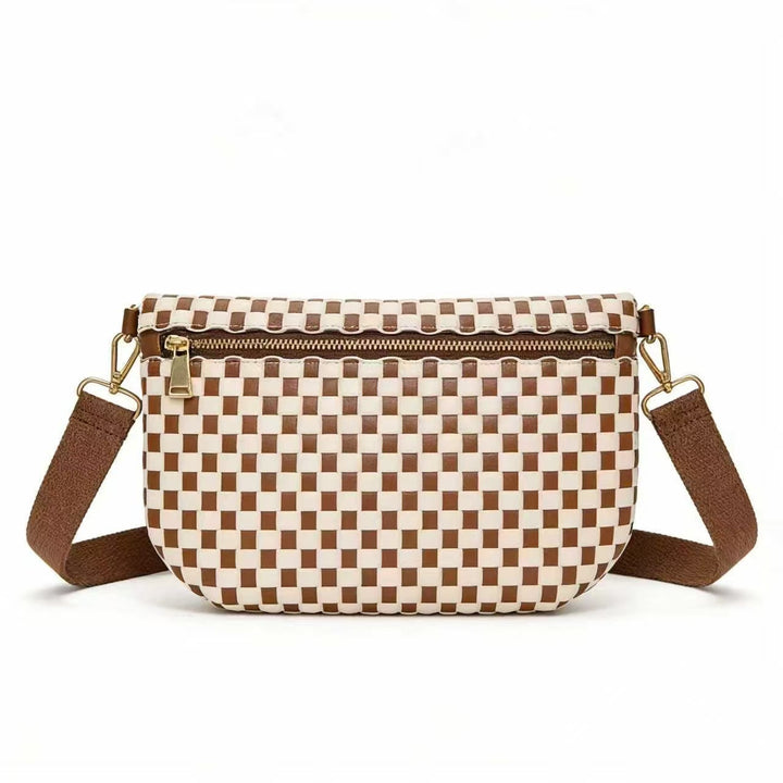 Stylish Woven Crossbody Bag Bowlift