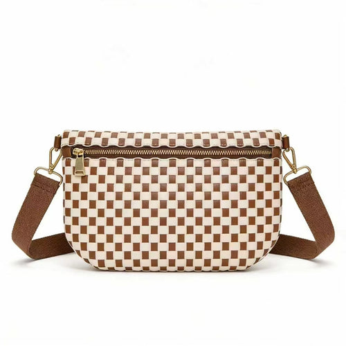 Stylish Woven Crossbody Bag Bowlift