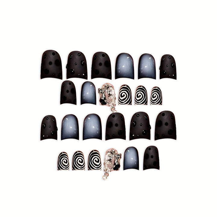 Stylish Press-On Nail Art Set Bowlift