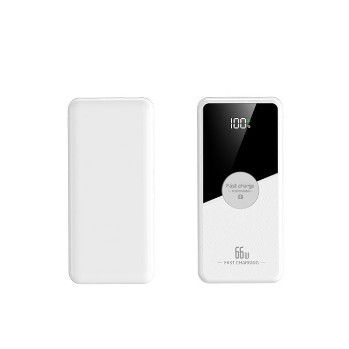 Portable power bank with integrated multi-charging cable and digital charging display Bowlift