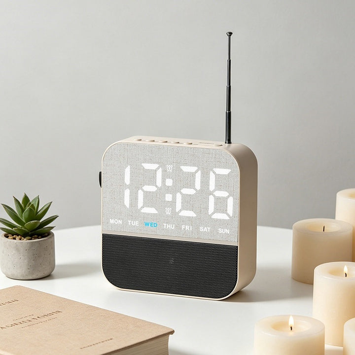 Digital clock radio with temperature display Bowlift
