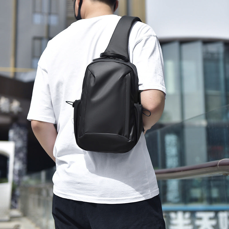 Sleek Water-Resistant Sling Backpack Bowlift