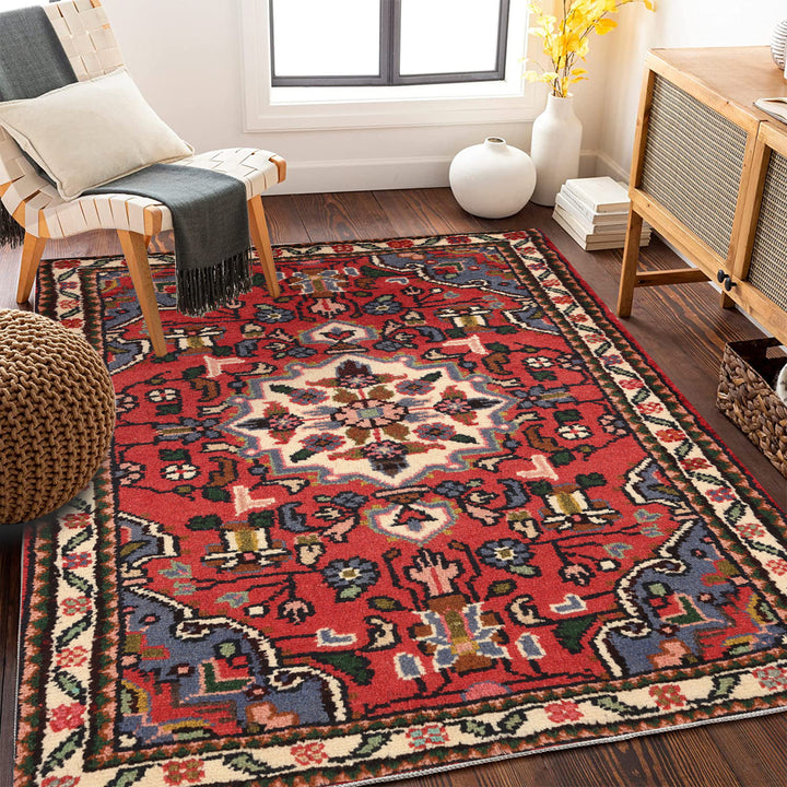 Vintage-inspired Floral Carpet