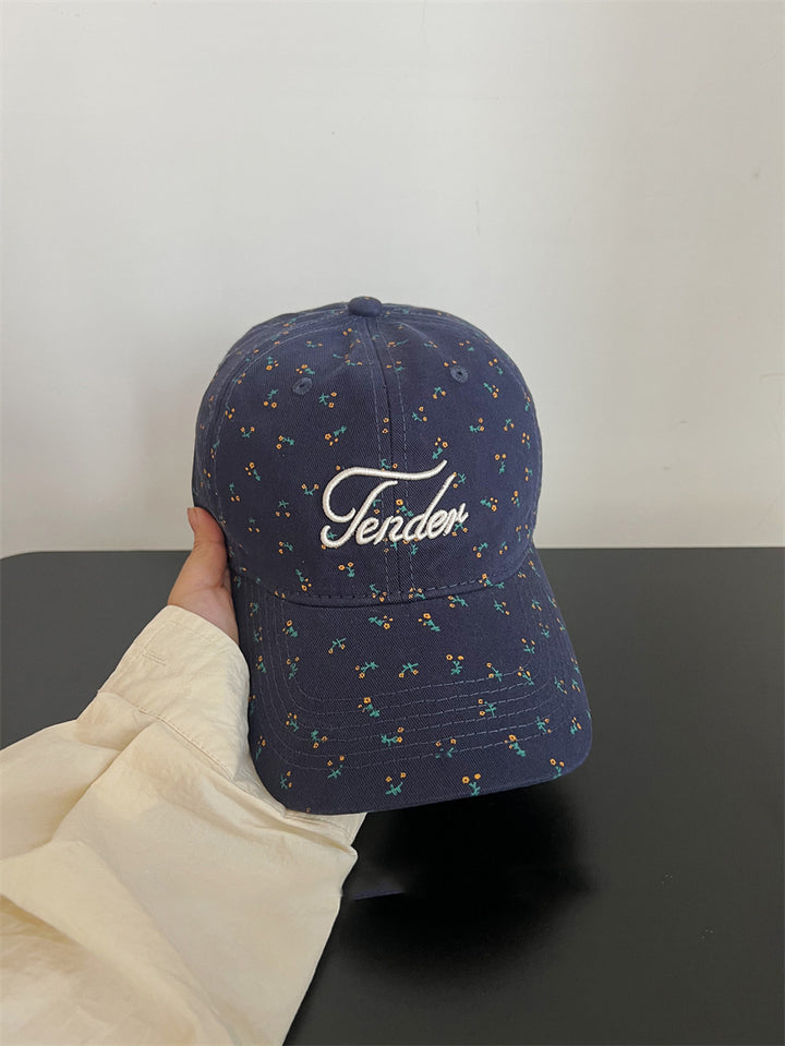 Adjustable Floral Embroidered Cap
