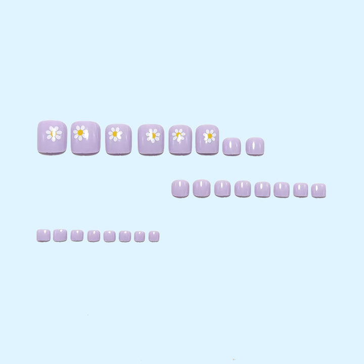 Artificial nail set with spring flower designs Bowlift