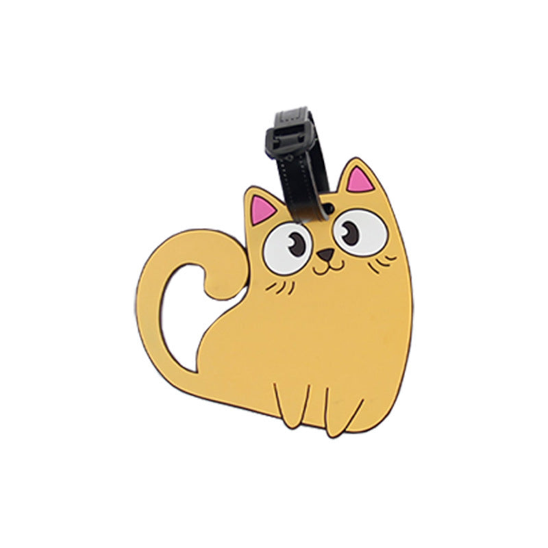 Cute Cat-Themed Luggage Tag Bowlift