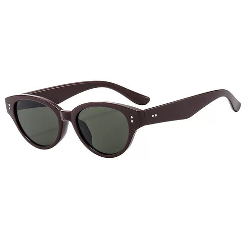 Women's Cat-Eye Sunglasses with Elegant Plastic Frame and UV Protection Bowlift