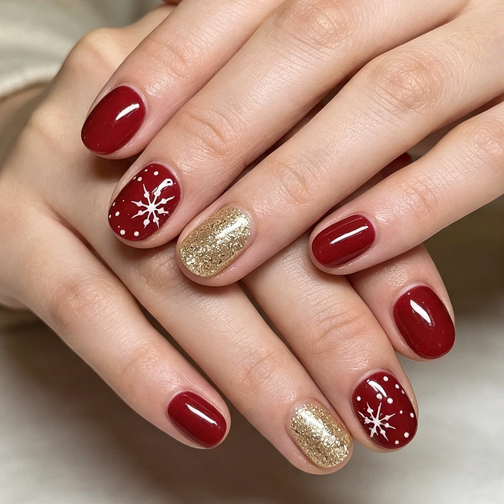 Winter-Themed Gel Nail Art Set Bowlift