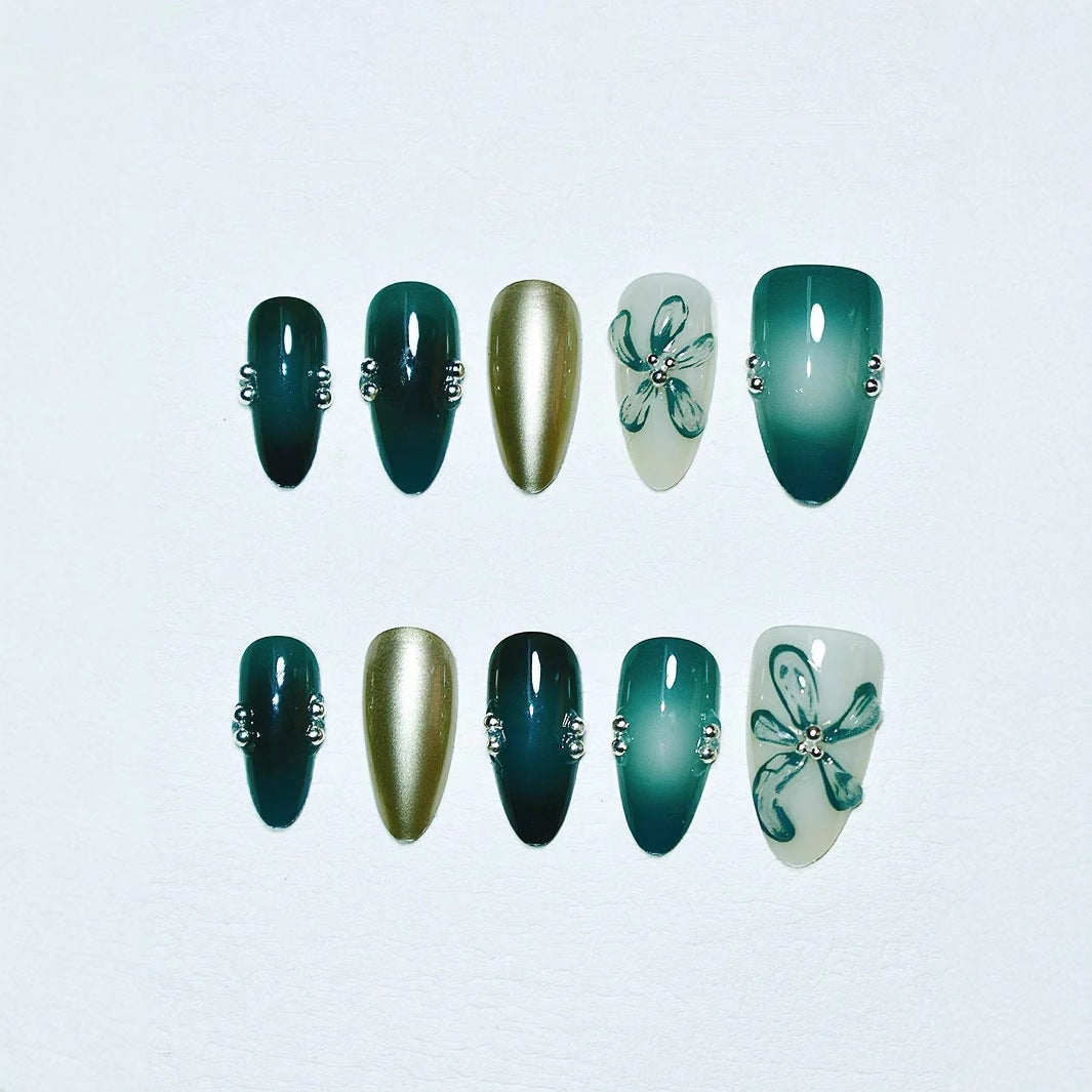 Artistic Press-On Nail Art Set Bowlift