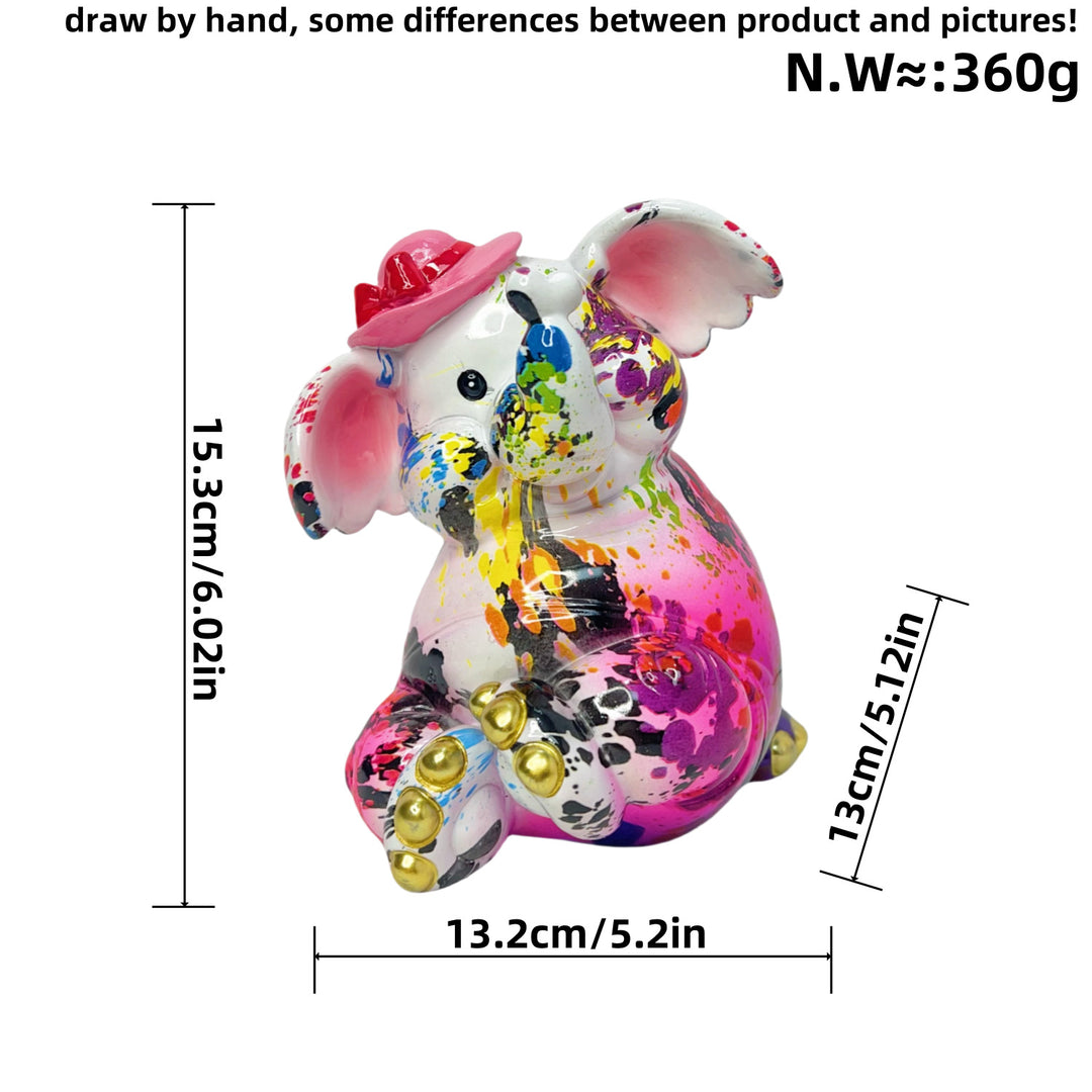 Artistic elephant figure with football motif Bowlift