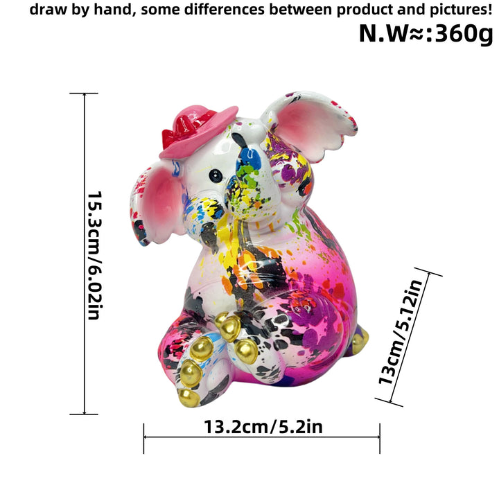 Artistic elephant figure with football motif Bowlift