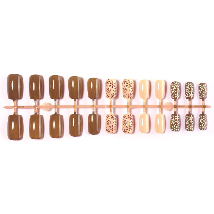 Premium Press-On Nail Set with Artistic Designs Bowlift