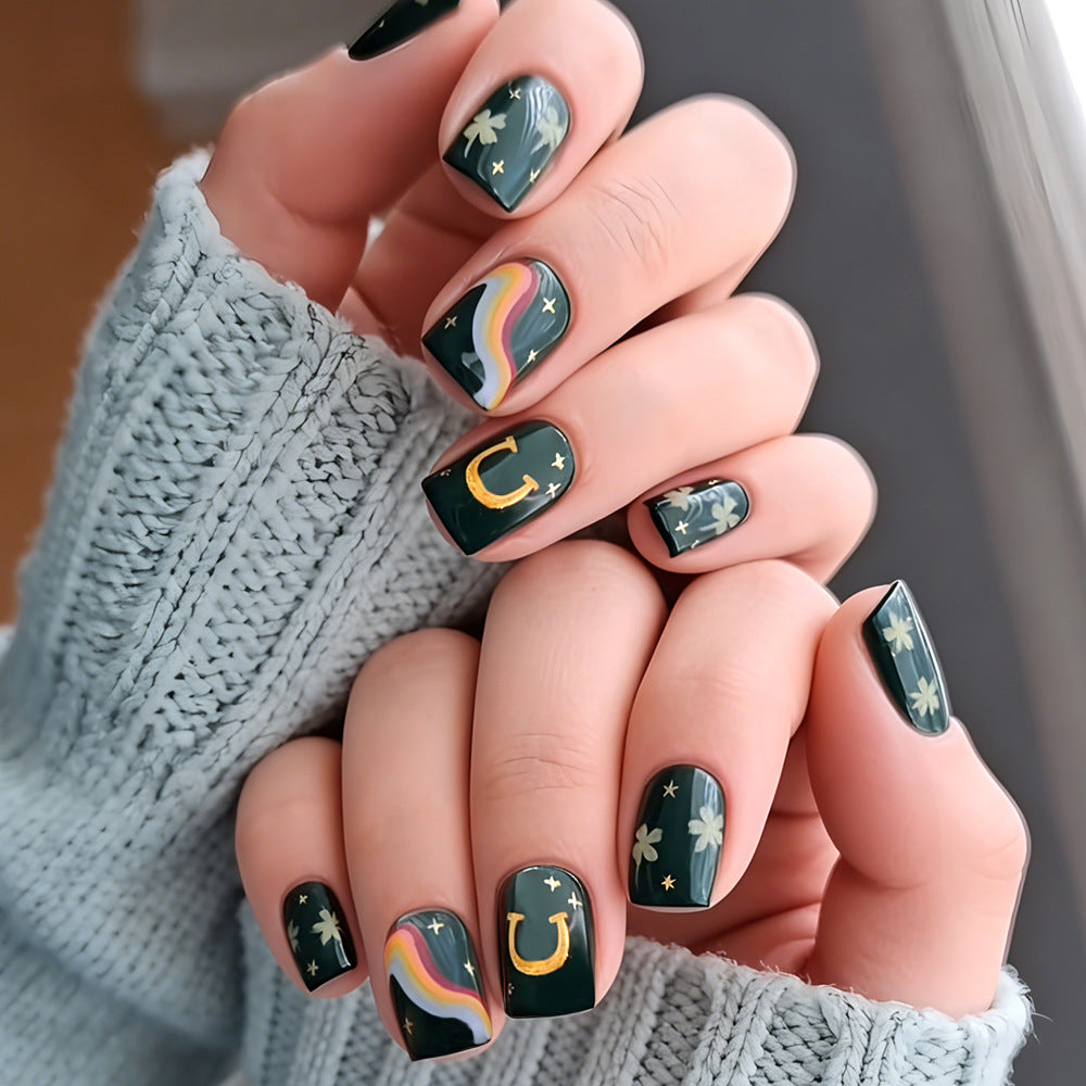 Artistic Illustrated Press-On Nails Bowlift