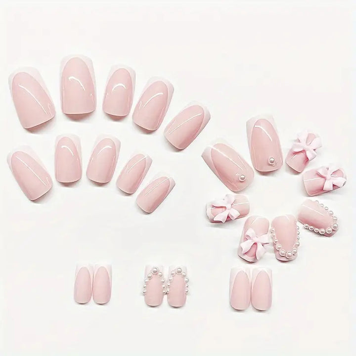 Floral Embellished Acrylic Nail Art Set Bowlift