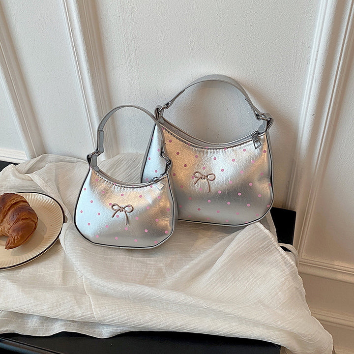 WoCharming Polka Dot Crossbody Handbag Bowlift