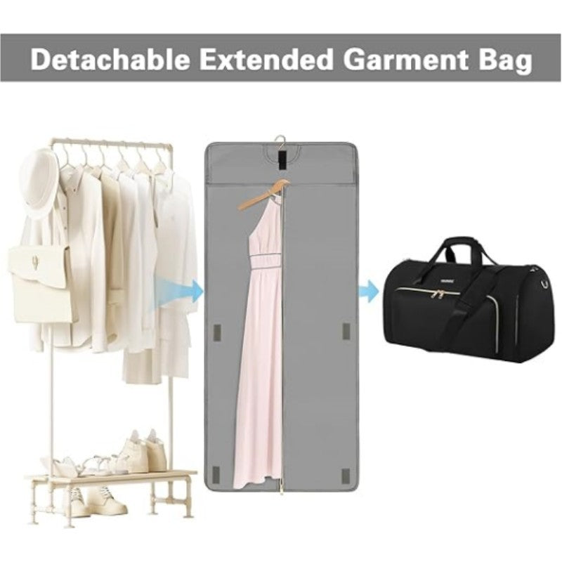 Multifunctional Business Bag with Integrated Suit Compartment Bowlift