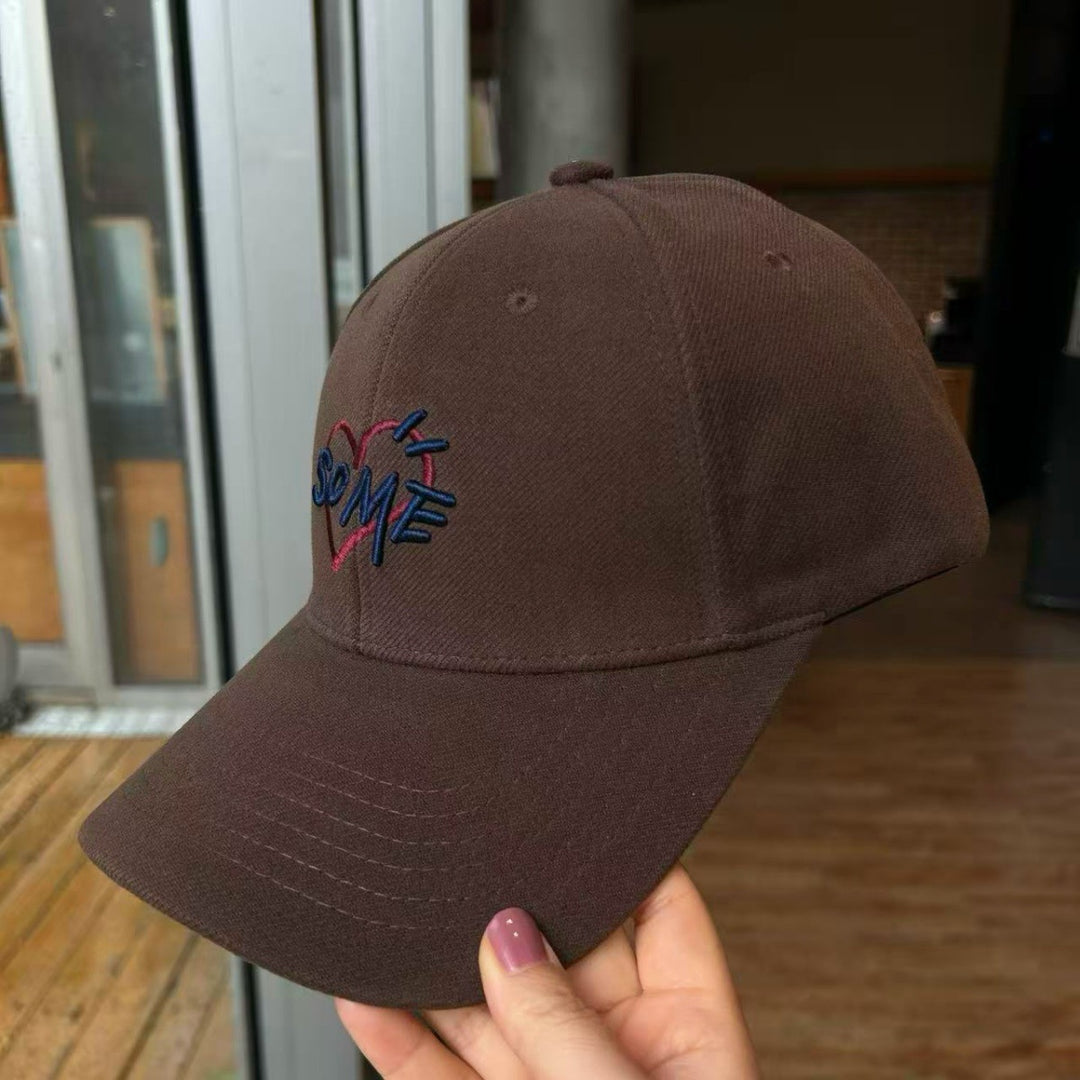 Embroidered Heart Baseball Cap