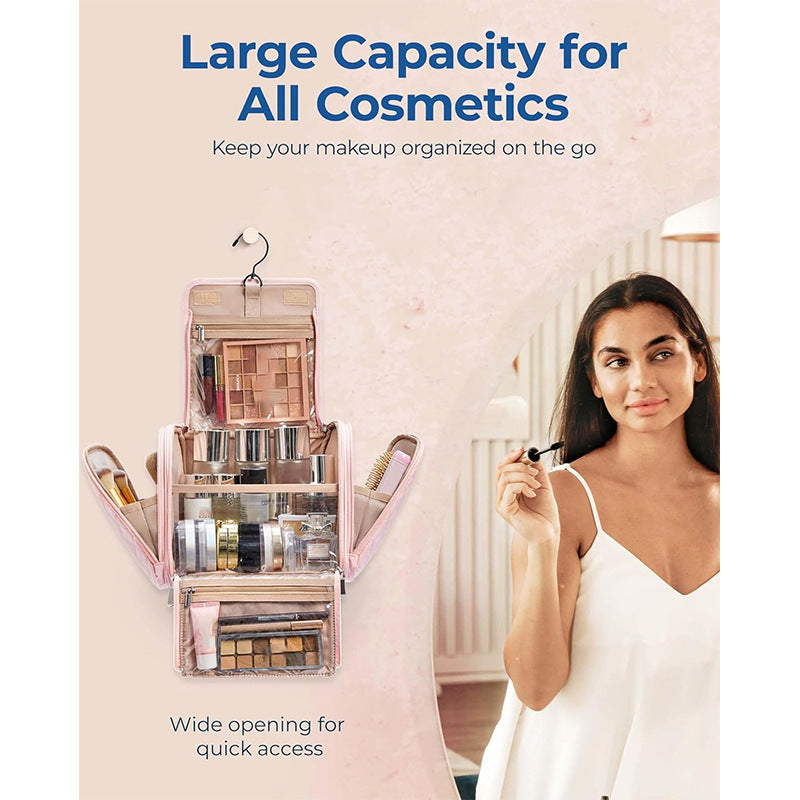 Cosmetic storage bag with removable hook Bowlift