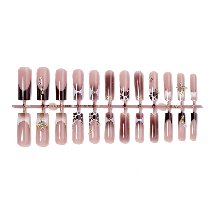 Acrylic nail set with glamorous design Bowlift