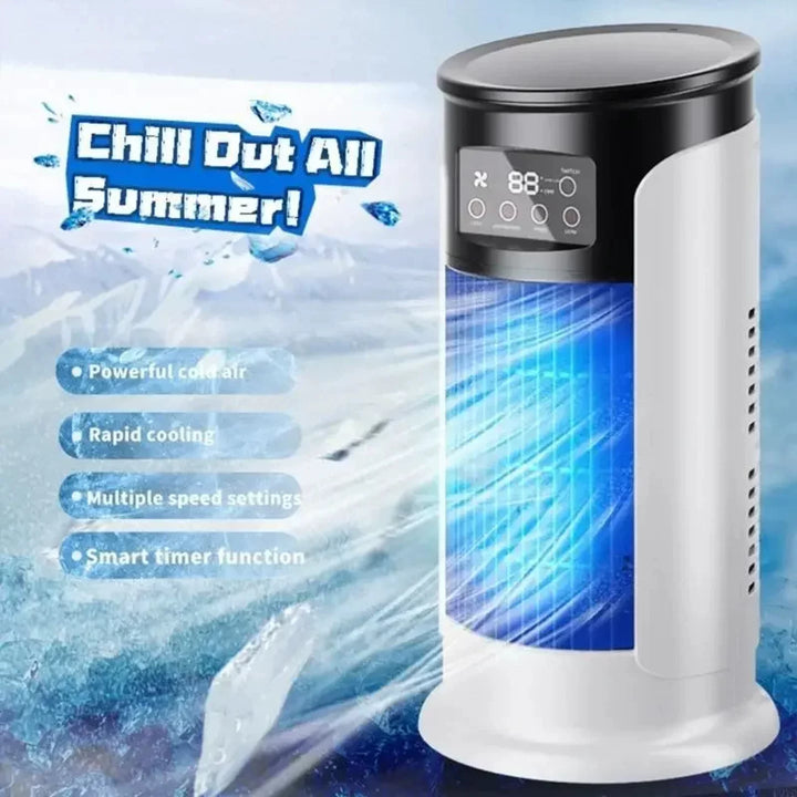 Unisex One Size Portable Tower Evaporative Personal Air Conditioner with LED Digital Touch Display Smart Timer Bowlift