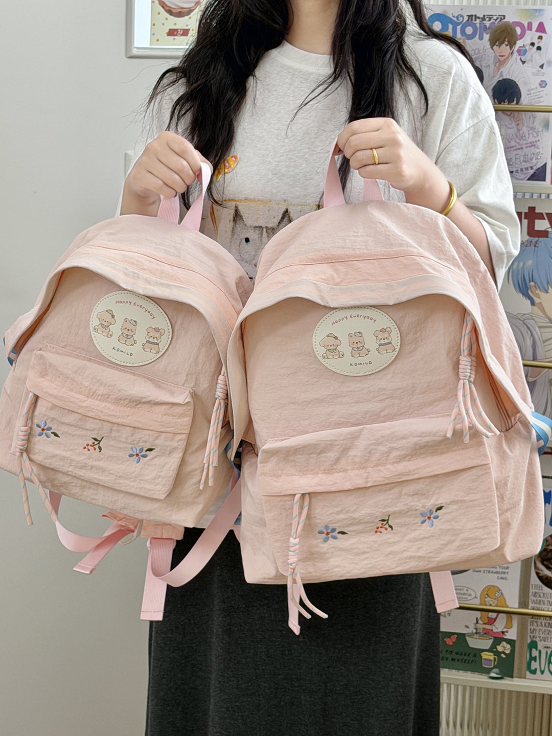 Charming Embroidered Backpack