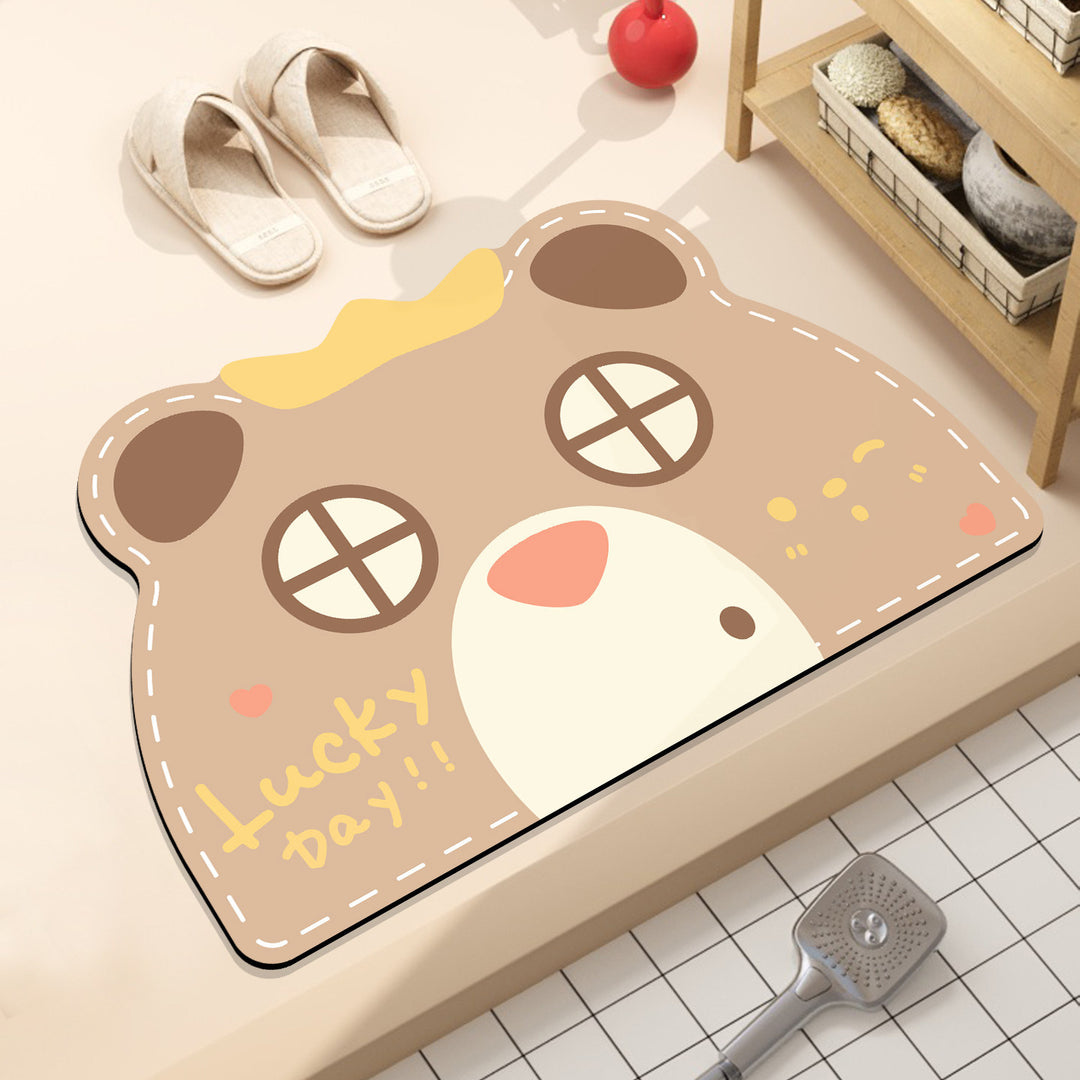 Playful Hamburger-Themed Bath Mat Bowlift