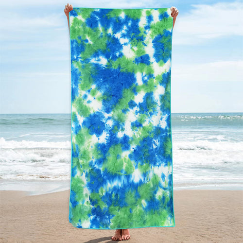 Beach towel with unusual batik design Bowlift