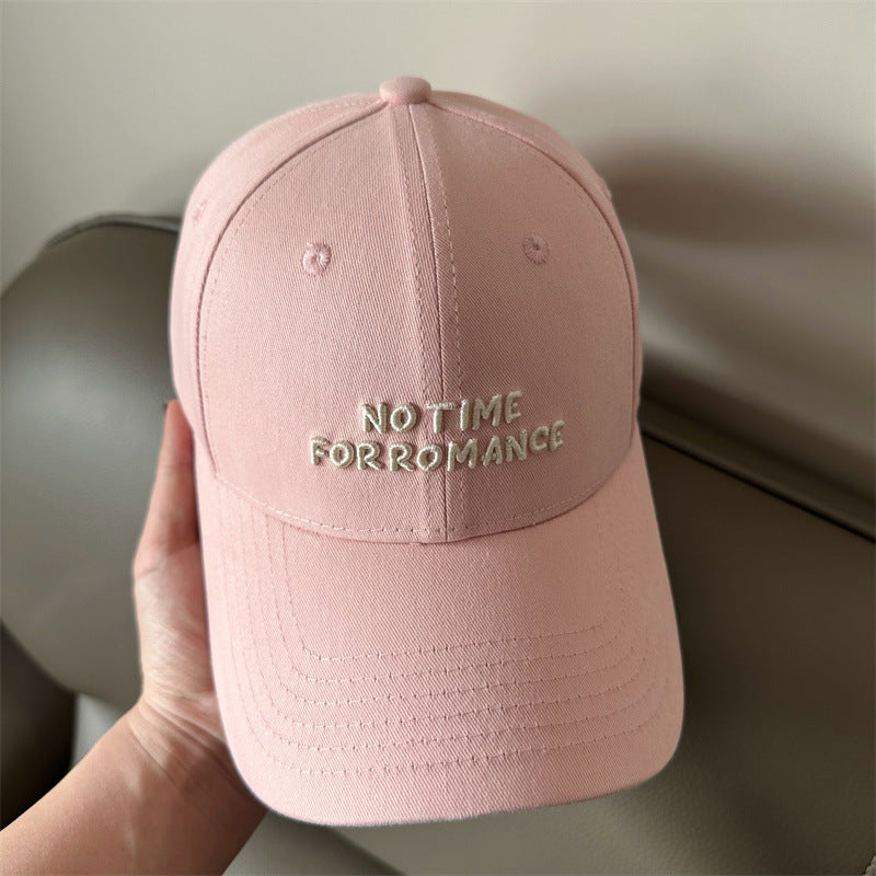 Women's Casual Cap with Motivational Embroidery Bowlift
