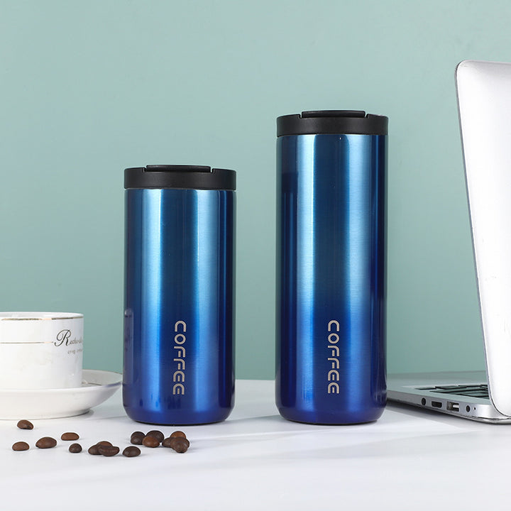 Women's insulated stainless steel coffee mug with elegant design and non-slip bottom Bowlift