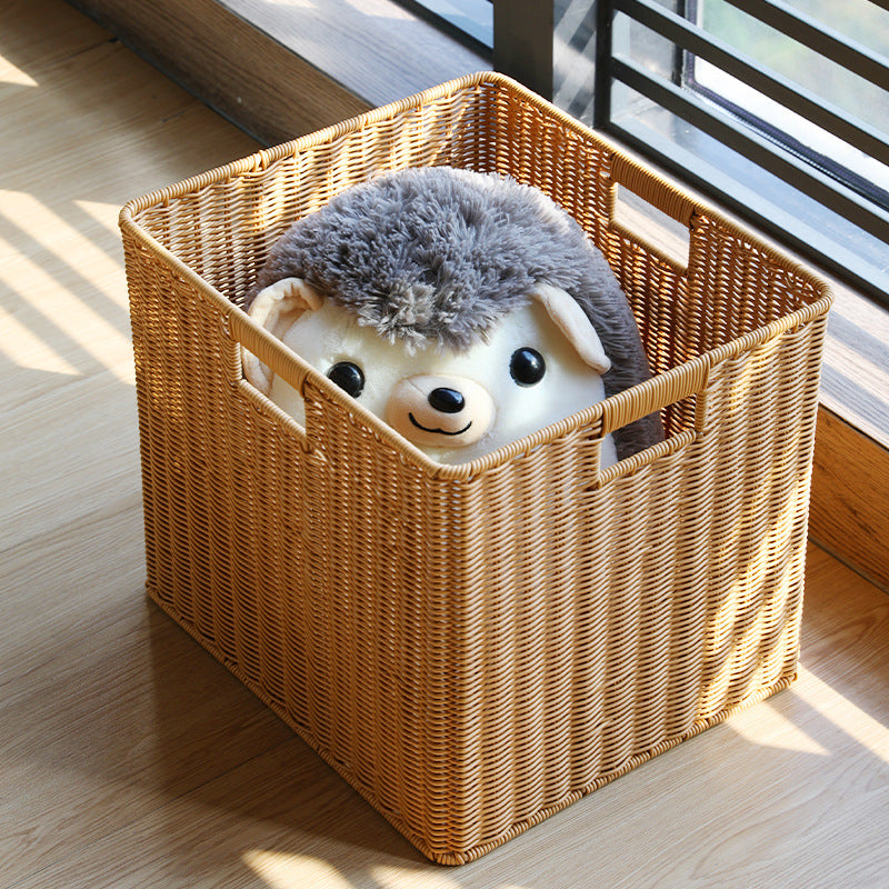 Unisex Spacious Storage Basket made of Woven Natural Material Bowlift