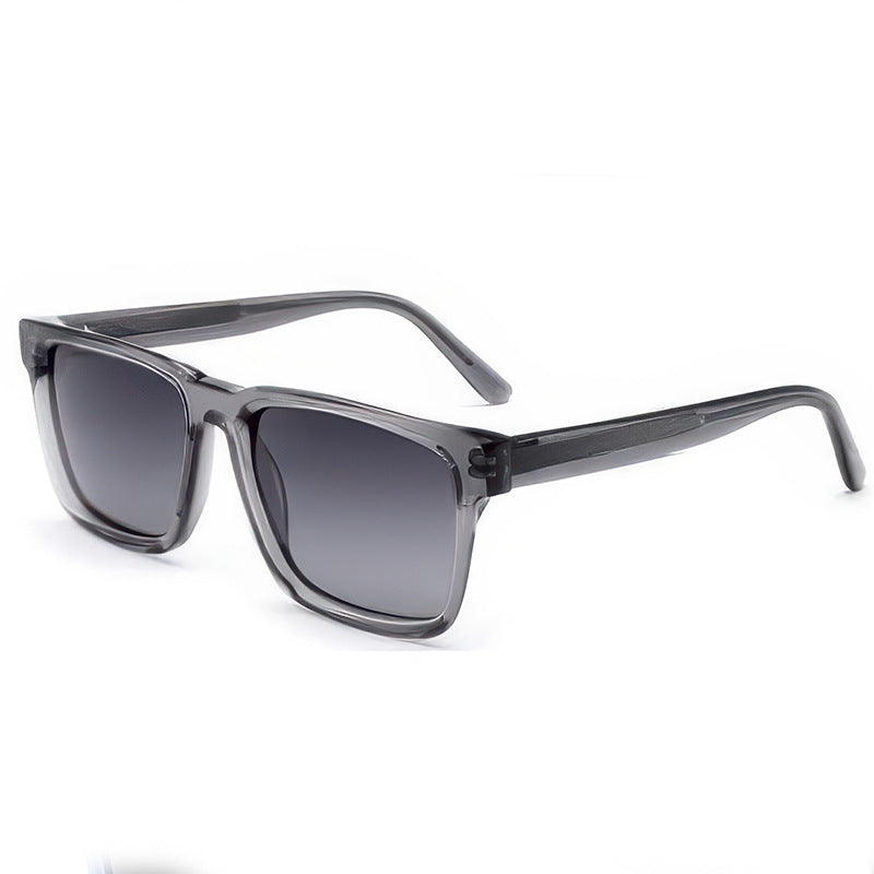 Women's fashionable sunglasses with clear plastic frame and multifunctional lenses Bowlift