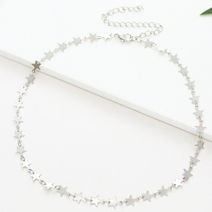 Star Motif Chain Necklace Bowlift