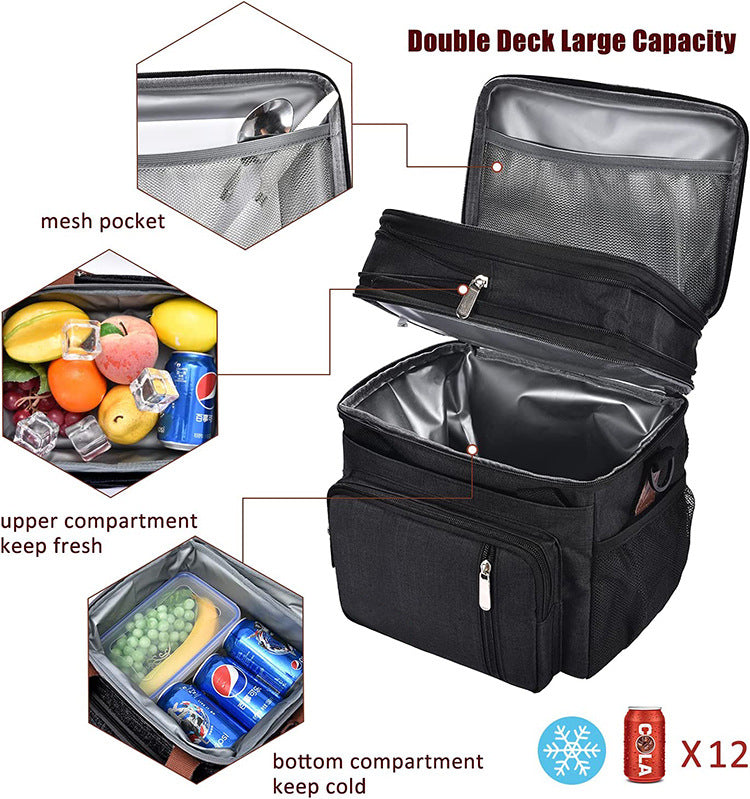 Insulated Multi-Compartment Food Delivery Backpack Bowlift