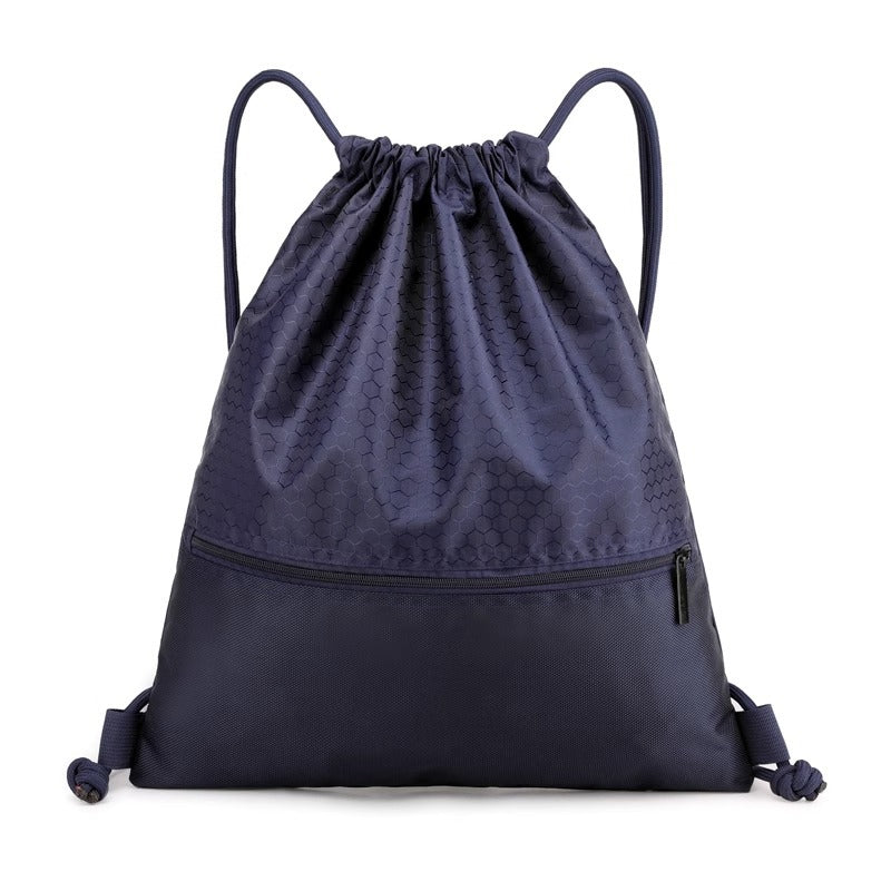 Honeycomb Patterned Drawstring Gym Bag Bowlift